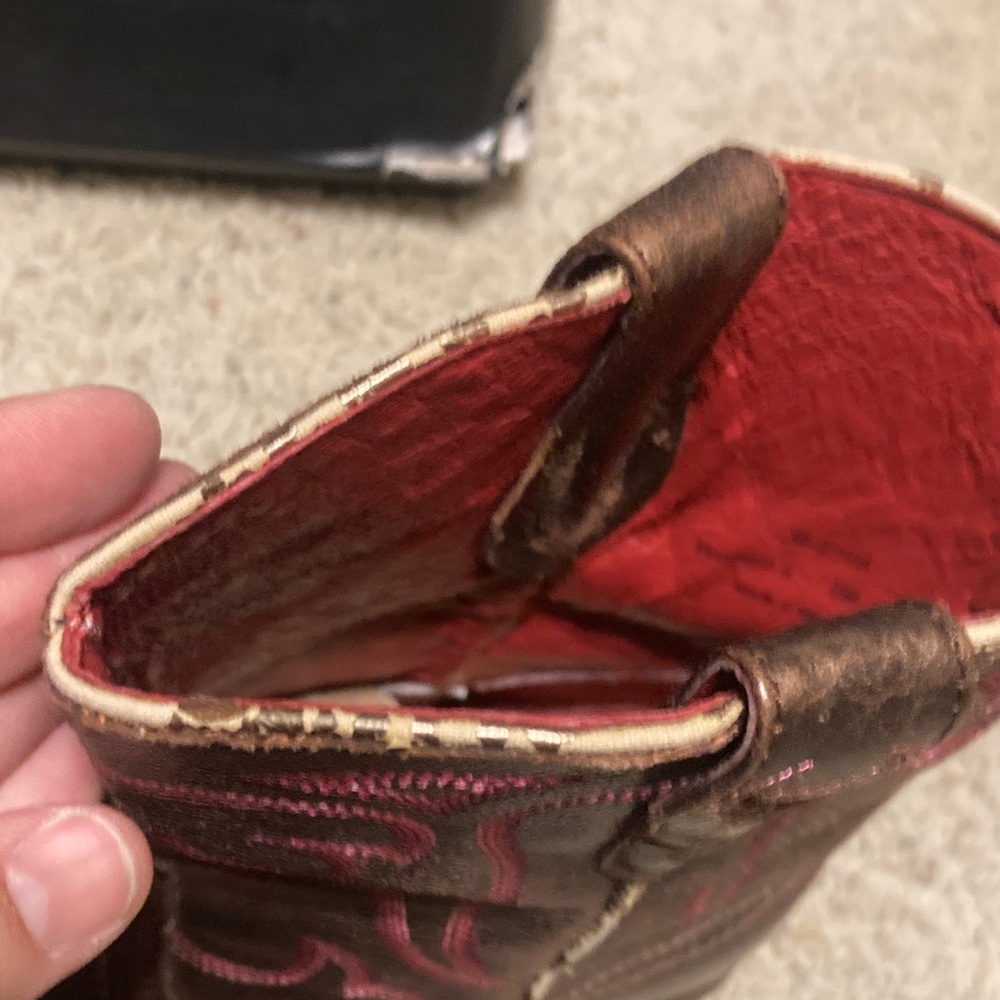 Trask Brown and Pink Ankle Boots FINAL PRICE CUT - Picture 10 of 10
